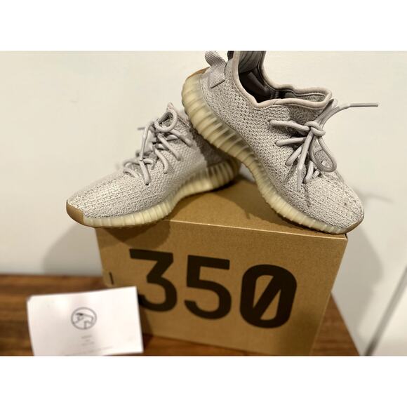 2018 Yeezy Boost 350 V2 'Sesame' -Very Good/EUC- Original Box - US 6 Womens - Picture 1 of 8